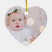 Mein Baby Foto Custom Keramik Ornament (Vorne)