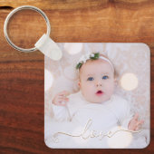 Mein Baby Foto Custom Schlüsselanhänger (Vorderseite)