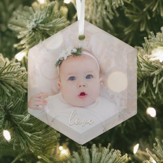 Mein Baby-Foto Ornament Aus Glas (Insitu)