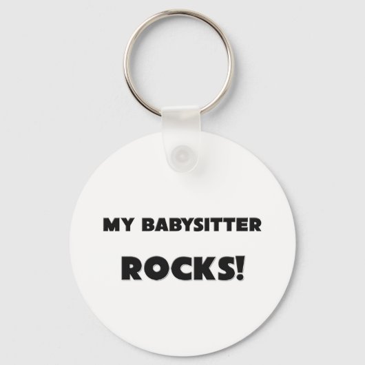 MEIN Babysitter-ROCKS! Schlüsselanhänger (Vorderseite)