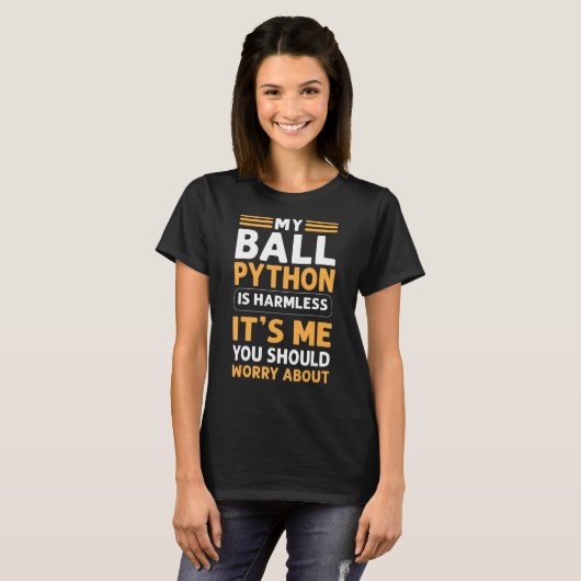 Mein Ball Python ist eine armlose Royal Python Ban T-Shirt (Vorne ganz)