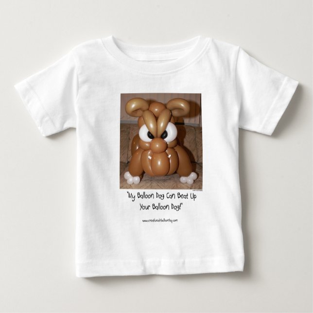 Mein Ballon-Hund… Baby T-shirt (Vorderseite)