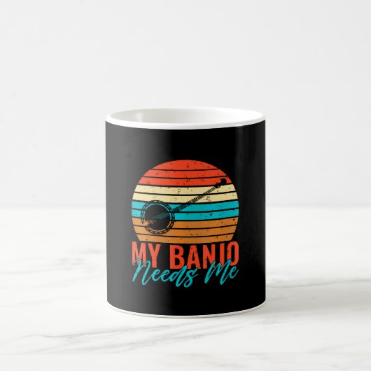 Mein Banjo braucht mich Banjo Player Kaffeetasse (Mittel)