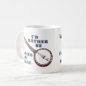 Mein Banjo spielen Kaffeetasse (Vorderseite Links)