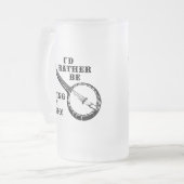 Mein Banjo spielen Mattglas Bierglas (Vorderseite Links)