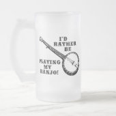 Mein Banjo spielen Mattglas Bierglas (Links)