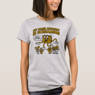 Mein Bankkonto schreit Lustiger Gartenbau Retro T-Shirt