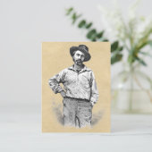 "Mein Barbaric Yawp" Walt Whitman Zitat Postkarte (Stehend Vorderseite)