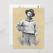 "Mein Barbaric Yawp" Walt Whitman Zitat Postkarte (Vorne/Hinten)