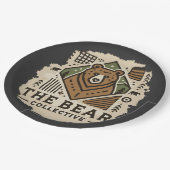 Mein Bärenkollektiv Pappteller (Schrägansicht)