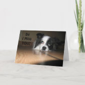 "MEIN BARK IST BROKE" MISST ICH UNS SO VIEL! KARTE (Vorderseite)