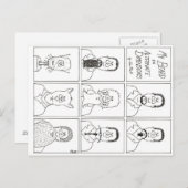 Mein Bart in anderen Dimensionen Postkarte (Vorne/Hinten)