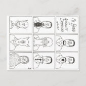 Mein Bart in anderen Dimensionen Postkarte (Vorderseite)