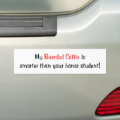 Mein bärtiger Collie ist intelligenter… Autoaufkleber (Auf Auto)