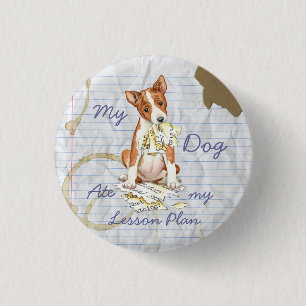 Mein Basenji Ate mein Lektionsplan Button