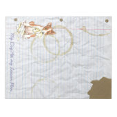 Mein Basenji Ate mein Lektionsplan Notizblock (Vorderseite)