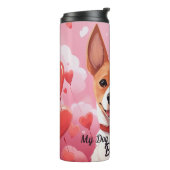 Mein Basenji-Hund ist mein Personalisierter Valent Thermosbecher (Nach links gedreht)