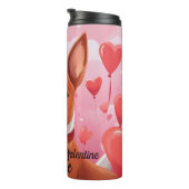 Mein Basenji-Hund ist mein Personalisierter Valent Thermosbecher (Nach rechts gedreht)