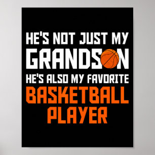 Mein Basketball-Eltern-Enkel Lieblingsbasketball Poster