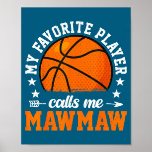 Mein Basketballspieler Lieblingsspieler Anrufe Poster