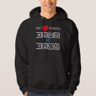 Mein Baß der Herz-Schlag-Trommel-n Hoodie