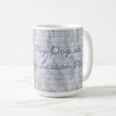 Mein Basset Ate my Lessingplan Kaffeetasse (VorderseiteRechts)
