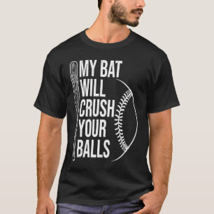 Mein Bat zerbricht den Baseballball für Männer T-Shirt