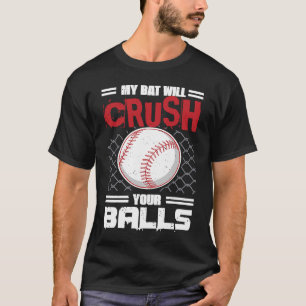 Mein Bat zerbricht den Baseballball für Männer T-Shirt