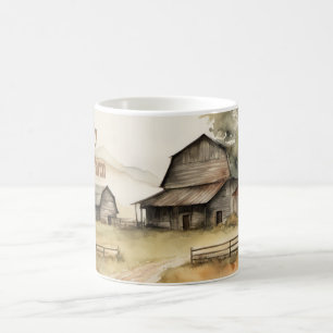 Mein Bauernhaus Wasserfarben Tasse