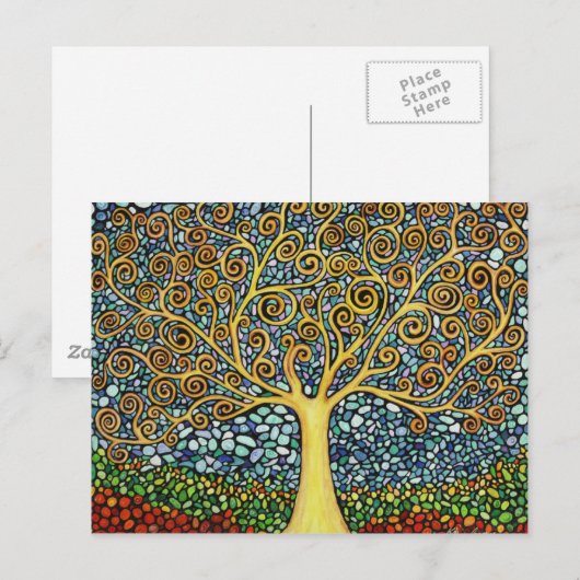 Mein Baum des Lebens Postkarte (Vorne/Hinten)