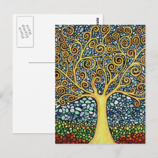 Mein Baum des Lebens Postkarte (Vorne/Hinten)