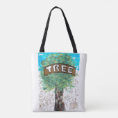 Mein Baum, fest und stark, umarmen Sie einen Baum Tasche (Rückseite)