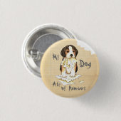 Mein Beagle ate meine Hausaufgaben Button (Vorne & Hinten)