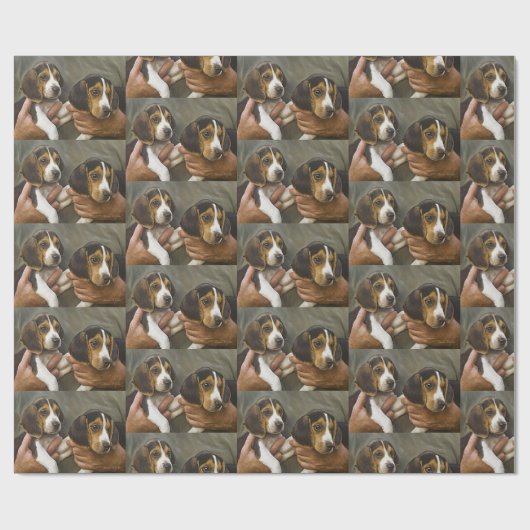 Mein Beagle Buddies Geschenkpapier (Flach)