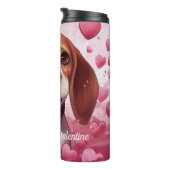 Mein Beagle Hund ist mein Personalisierter Valenti Thermosbecher (Nach rechts gedreht)