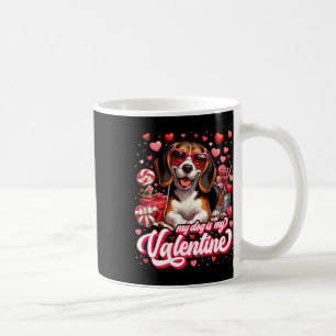 Mein Beagle ist mein Valentins-T-Shirt Hundeliebha Kaffeetasse