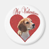 Mein Beagle Valentine Magnet (Vorne)