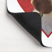 Mein Beagle Valentine Mousepad (Ecke)