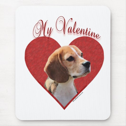 Mein Beagle Valentine Mousepad (Vorne)