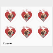 Mein Beagle Valentine Runder Aufkleber (Blatt)