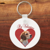 Mein Beagle Valentine Schlüsselanhänger (Vorderseite)