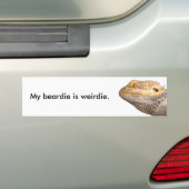 Mein beardie ist Weirdie. Autoaufkleber (Auf Auto)