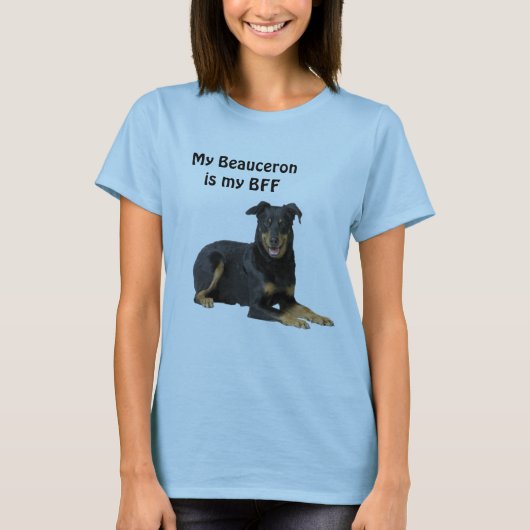 Mein Beauceronis meine BESTE FREUNDIN T-Shirt (Vorderseite)