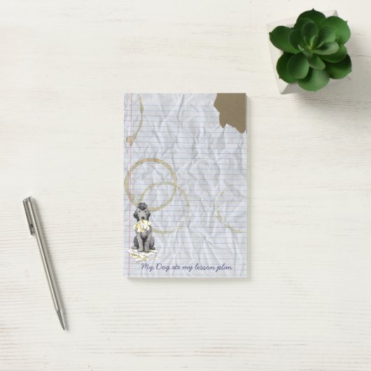 Mein Bedlington Ate My Lesson Plan Post-it Notes Klebezettel (Büro)