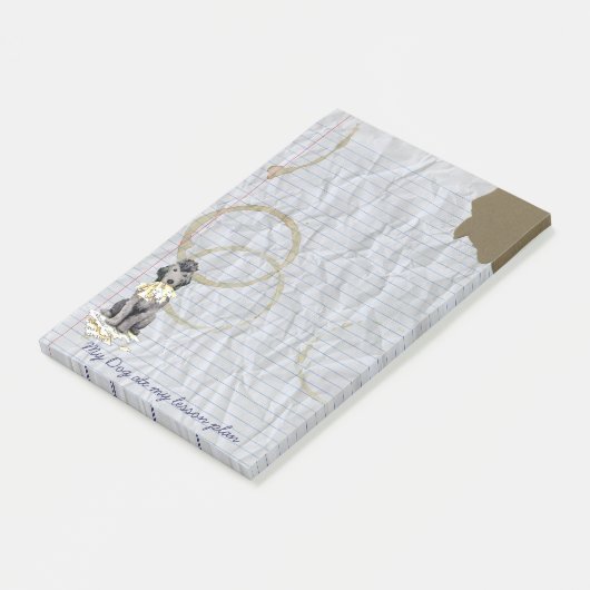 Mein Bedlington Ate My Lesson Plan Post-it Notes Post-it Klebezettel (angewinkelt)