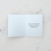 "Mein Beileid..." + Blume Beileidskarte Karte (Innenseite)