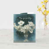 Mein Beileid: Dogwood blüht groß und klein Karte (Gelbe Blume)