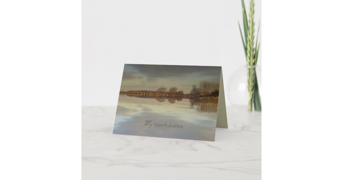 Mein Beileid Grusskarte Karte Zazzle De