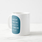 Mein Beitrag zum Leben Motivierend Kaffeetasse (Vorderseite Links)