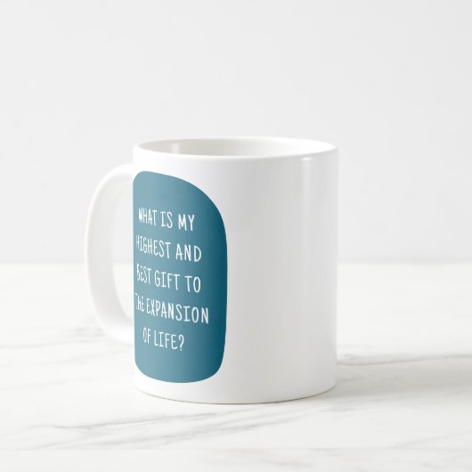 Mein Beitrag zum Leben Motivierend Kaffeetasse (Vorderseite Links)